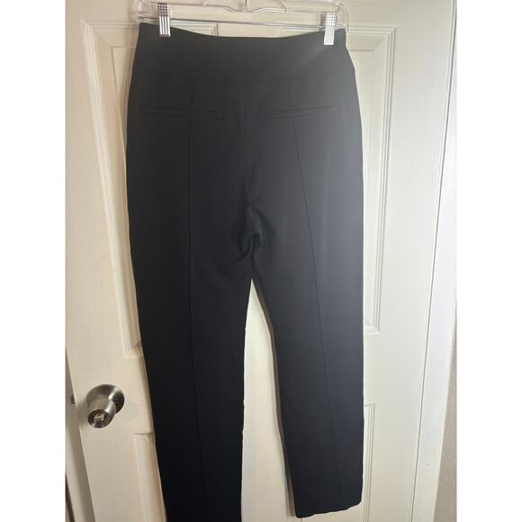 $109 Athleta Eastbound Straight Pant Black Ponte Tencel Spandex Travel Pockets 6 - Picture 5 of 9